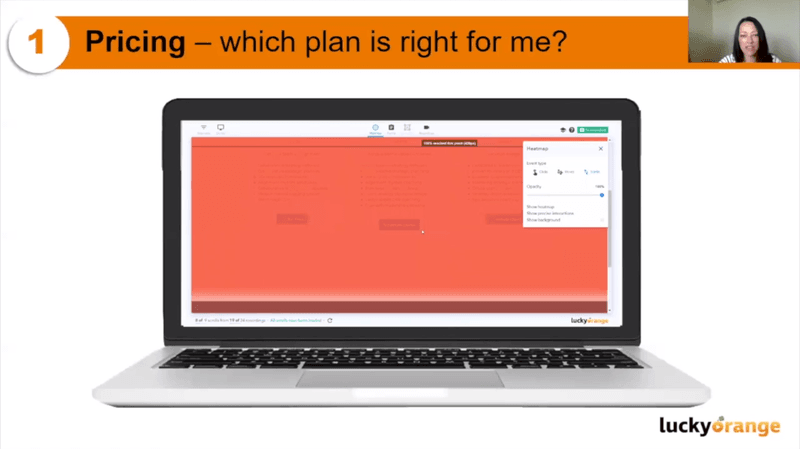 Lucky Orange Scroll Heatmap