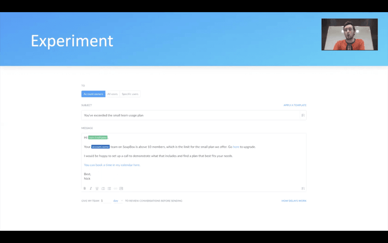 Conversion Rates Experiment - Upgrade Reminder Email