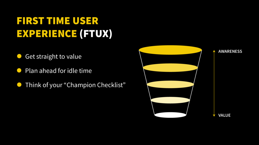 first time user experience