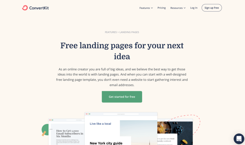 ConvertKit-Product-Led Growth New Product Model The product-led growth model "New Product Model" is exemplified in ConvertKit free landing page tool. A new product that helps leverage their core product.
