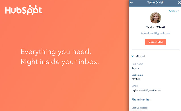 Hubspot Chrome Extension-Product Led Good New Product Model Hubspot's Chrome Extension tool is an example of how the product-led growth model, New Product, can help make the core product even easier to use.