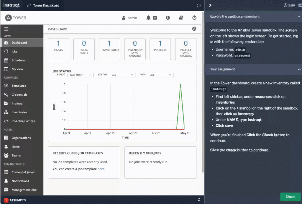 Instruqt Sandbox Demo Product-led growth Sandbox model is exemplified on Instruqts self-demo platform.