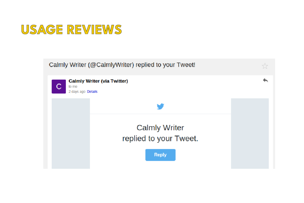 2nd Example Of Usage Reviews