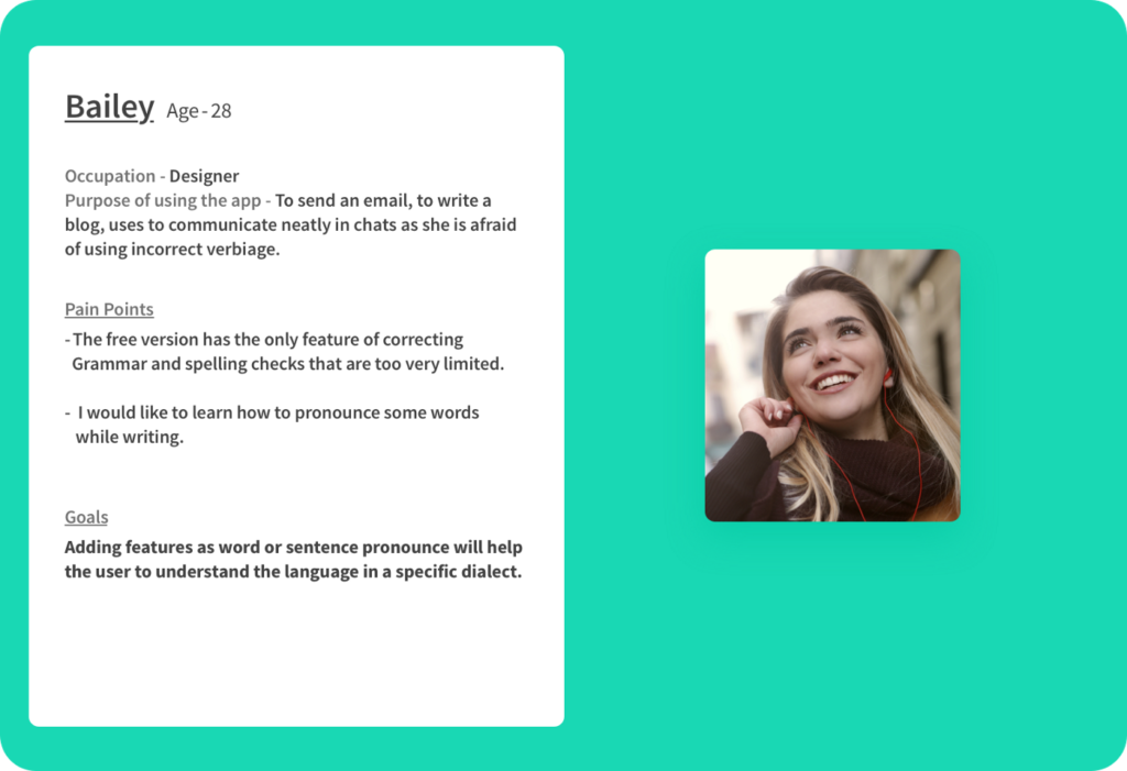 Grammarly user persona
