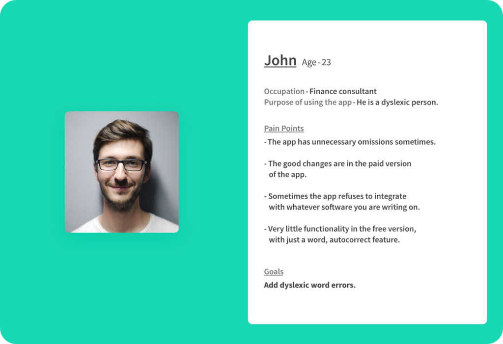 Grammarly user persona