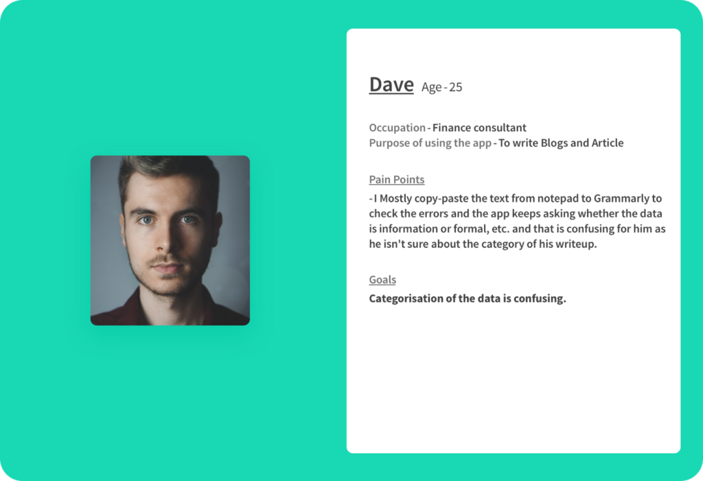 Grammarly user persona