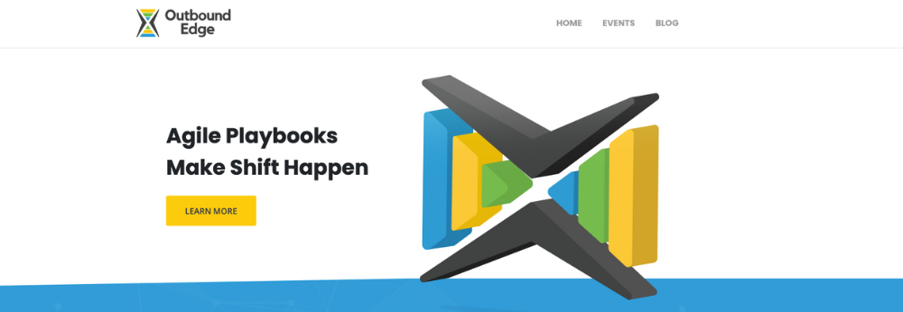 SaaS marketing agency website homepage for Outbound Edge