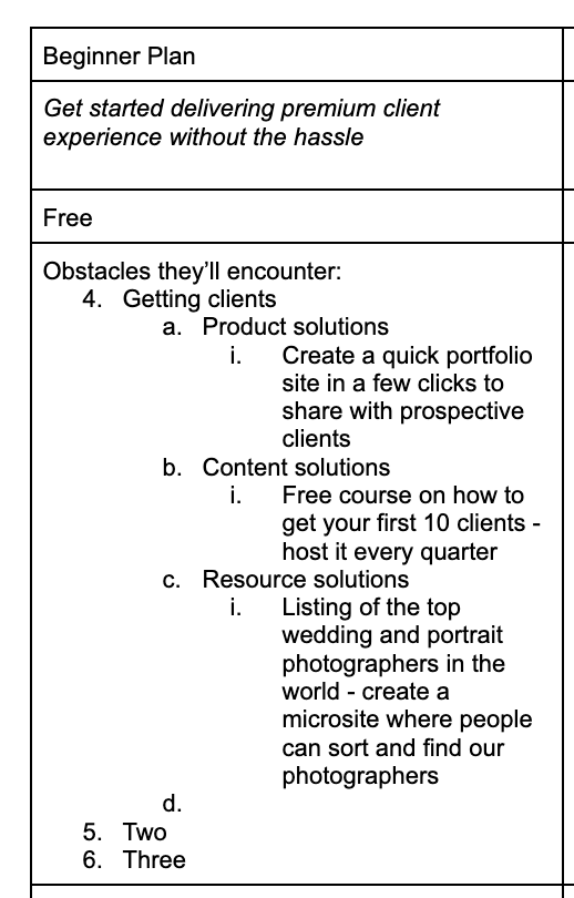 How to build out the solutions of your saas pricing page